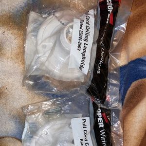 Two ceiling lamp holders